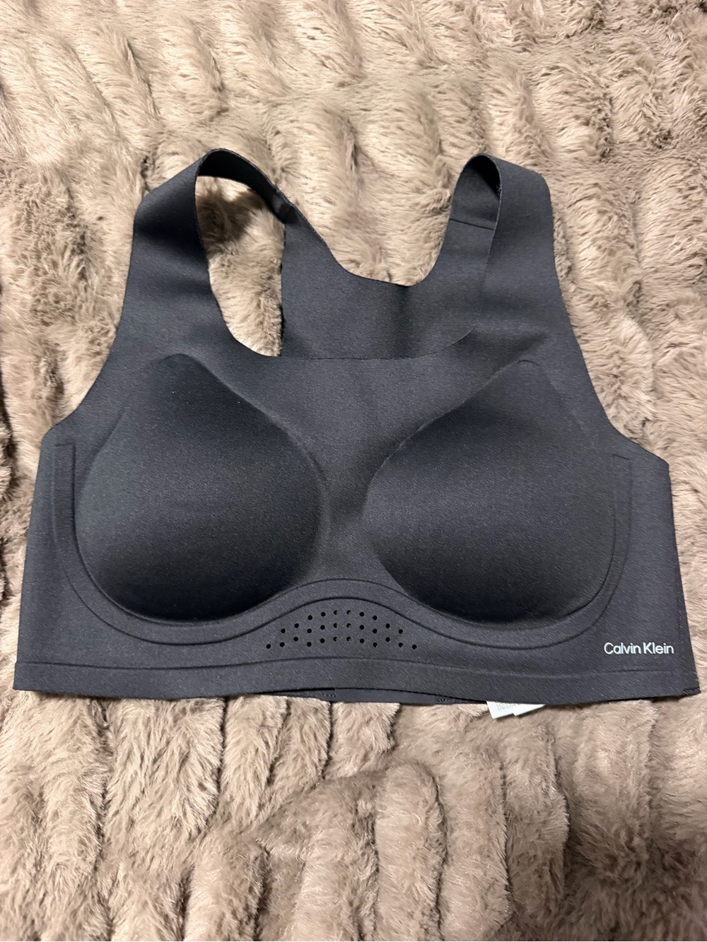 Calvin Klein Black Padded Wireless Sports Bra